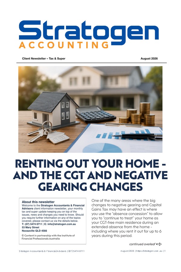 stratogen accountants newsletter august 2026